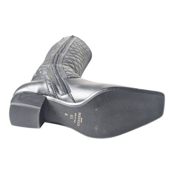 NWOB SESTO MEUCCI Italian Made Black Leather Knee High Boot Size 6.5N - Picture 9 of 9